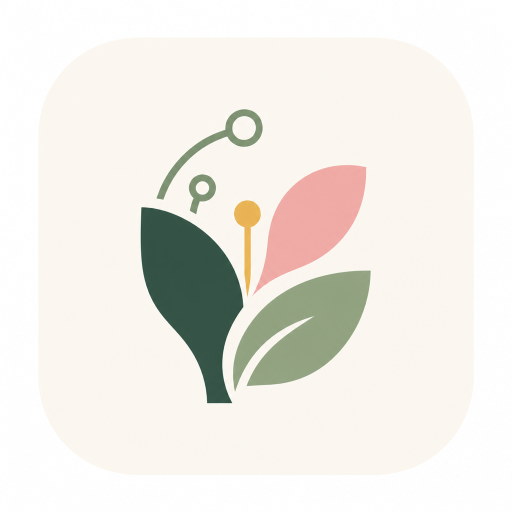 花小叶 Logo